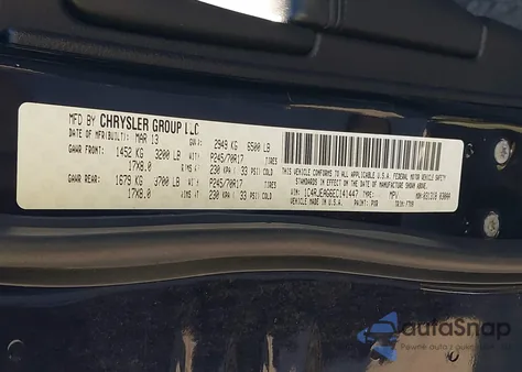 2014 Jeep Grand Cherokee Laredo z USA, uszkodzony, nr VIN 1C4RJEAG6EC141447